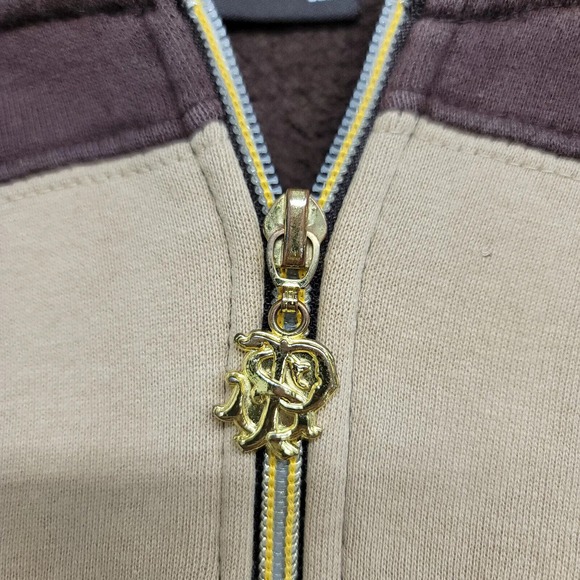 South Pole Jacket Mens Large Brown Tan Green Y2k 90s Vintage Spellout‎ Hip Hop - Picture 6 of 11